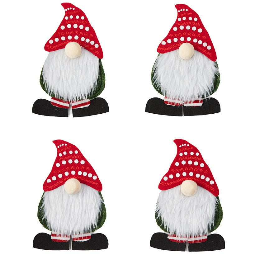 Christmas Gnome Flatware Holders Set of 4