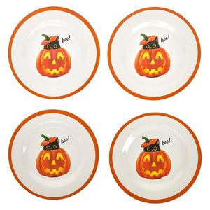 Purr-fectly Festive Halloween Dessert Plate Set