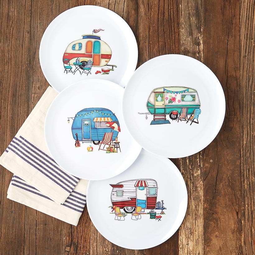 Summer Dining Melamine Plates Set of 4#select-design_camper