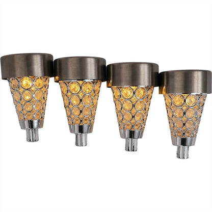 Garden Stake Lights Crystalline Design-Set of 4
