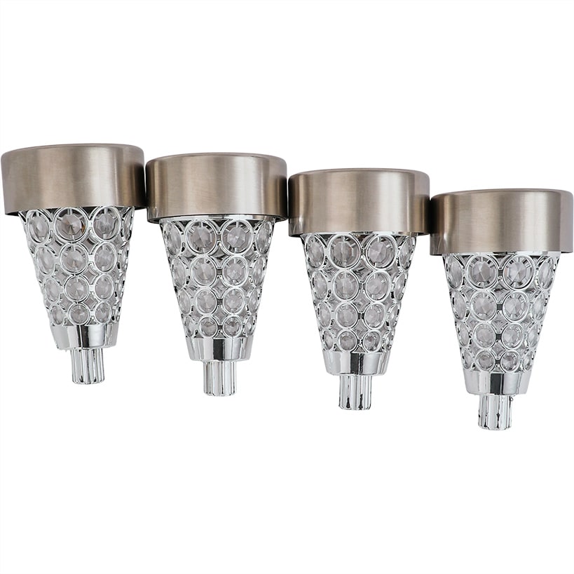 Garden Stake Lights Crystalline Design-Set of 4