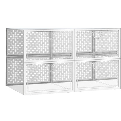 Shoe Butler™ Stackable Shoe Storage - Set of 4 for Protection, Organization