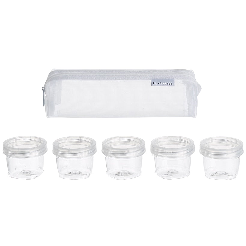 Mini Plastic Seasoning and Spice Jar Set with Carrier Bag