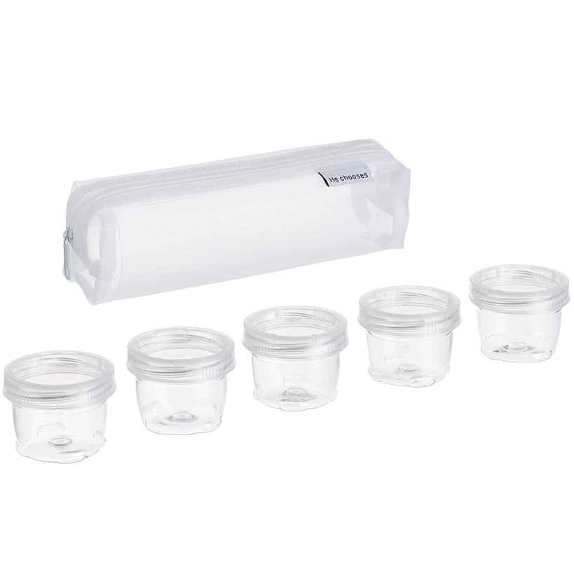 Mini Plastic Seasoning and Spice Jar Set with Carrier Bag