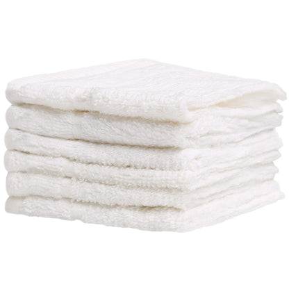 Homewear Highland Border Zero Twist Cotton Washcloth, Set of 6
