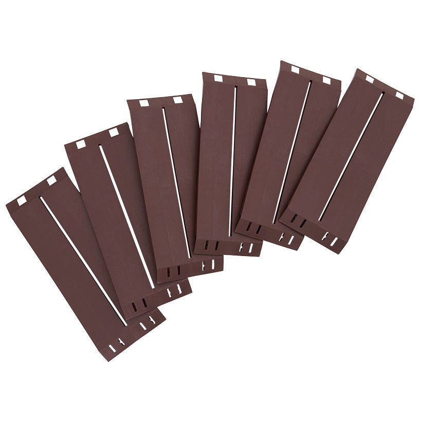 Wood Plank Raised Garden Bed - 6 Piece Kit