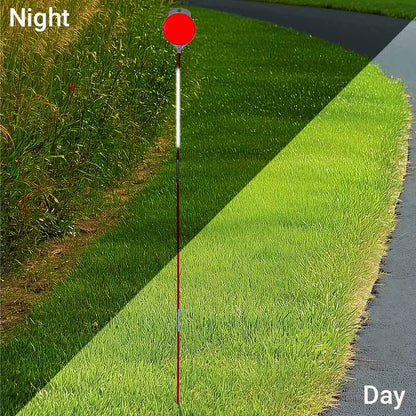 Orange Driveway Refectors, Fiberglass 47" Tall Set Of 8