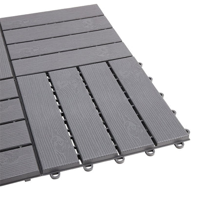 Multi Purpose Interlocking Gray Tiles - Set of 9