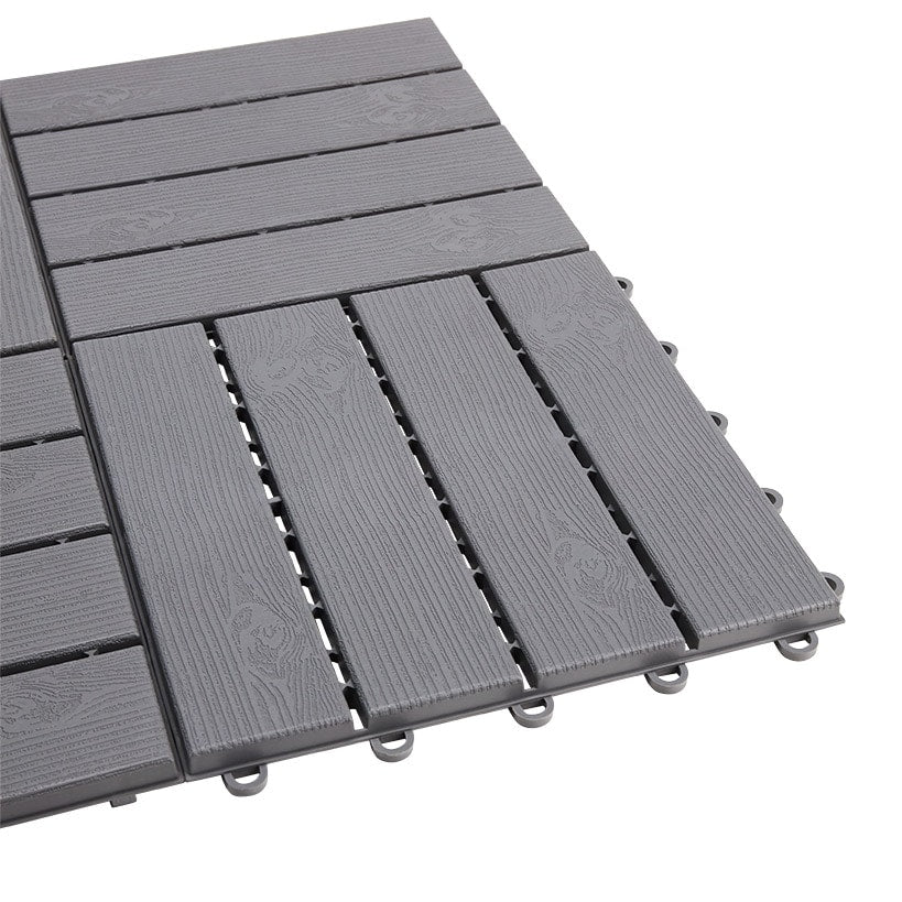 Multi Purpose Interlocking Gray Tiles - Set of 9