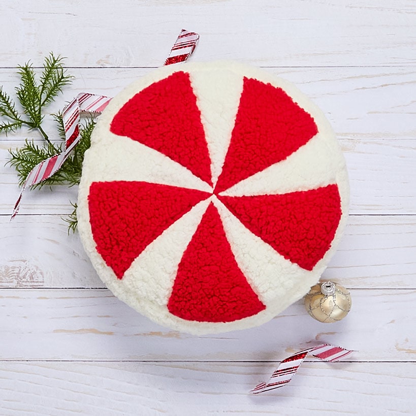 Holiday Character Shaped Decorative Pillow#select-pillow_candy-cane