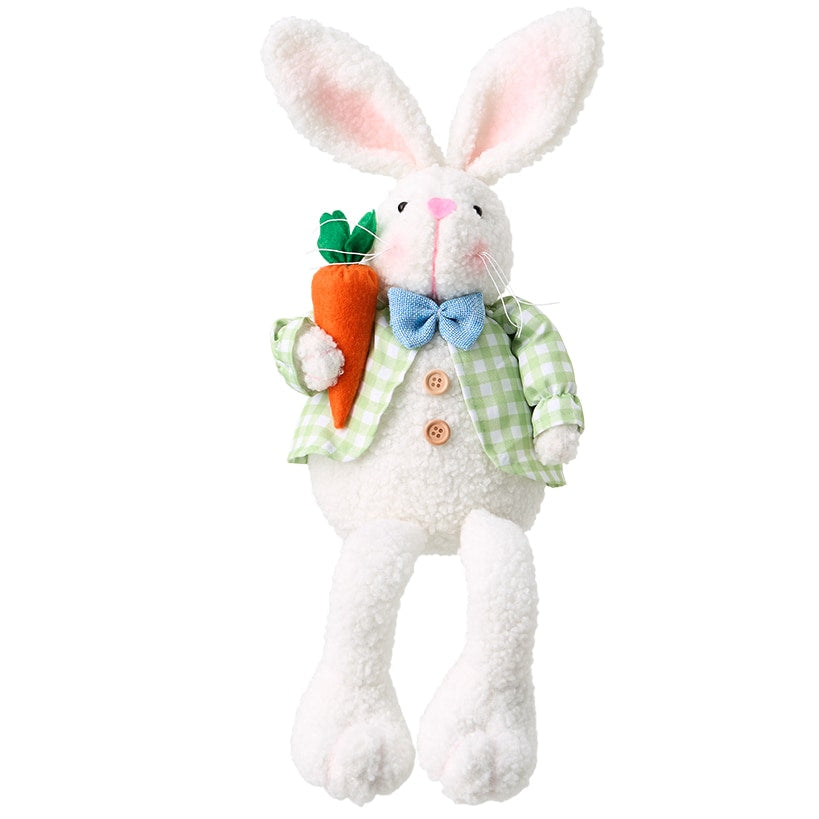 Easter Poseable Sherpa Shelf Sitter Bunnies - Girl or Boy