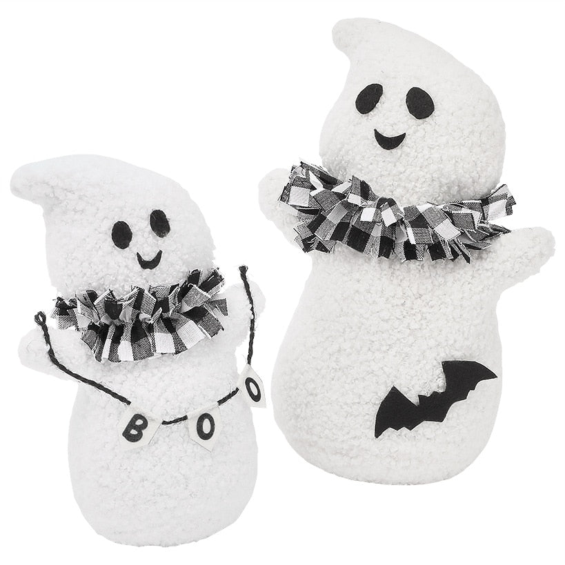 Ghost Plush Sherpa Tabletop Decor 2 Piece Set