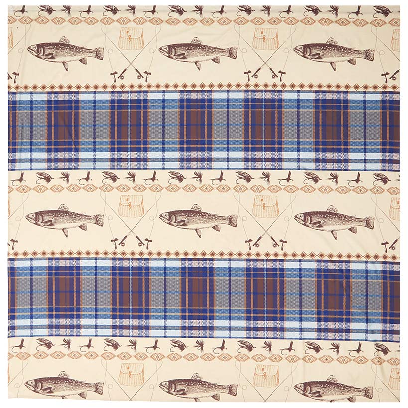 Fly Fishing Rustic Bathroom Collection#select-item_shower-curtain