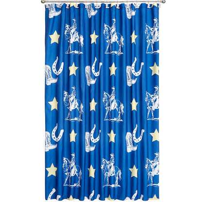 Buckaroo Cowboy Shower Curtain, Bath Rug, Hand Towels, Valance, or Hooks