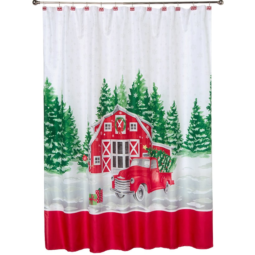Christmas at the Barn Shower Curtain
