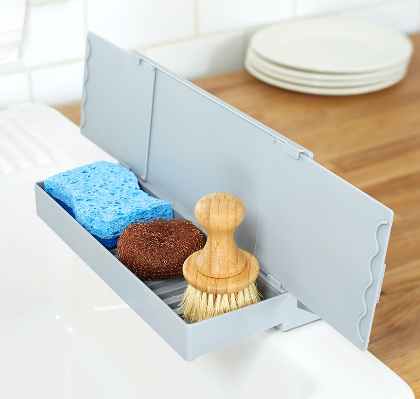 Sink Splash Guard with Organizer