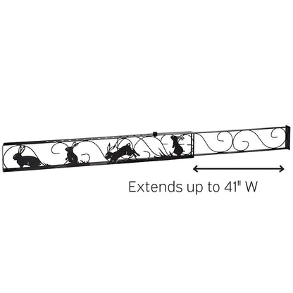 Sliding Door Lock with Decorative Bunny Design Expands 26" to 41"