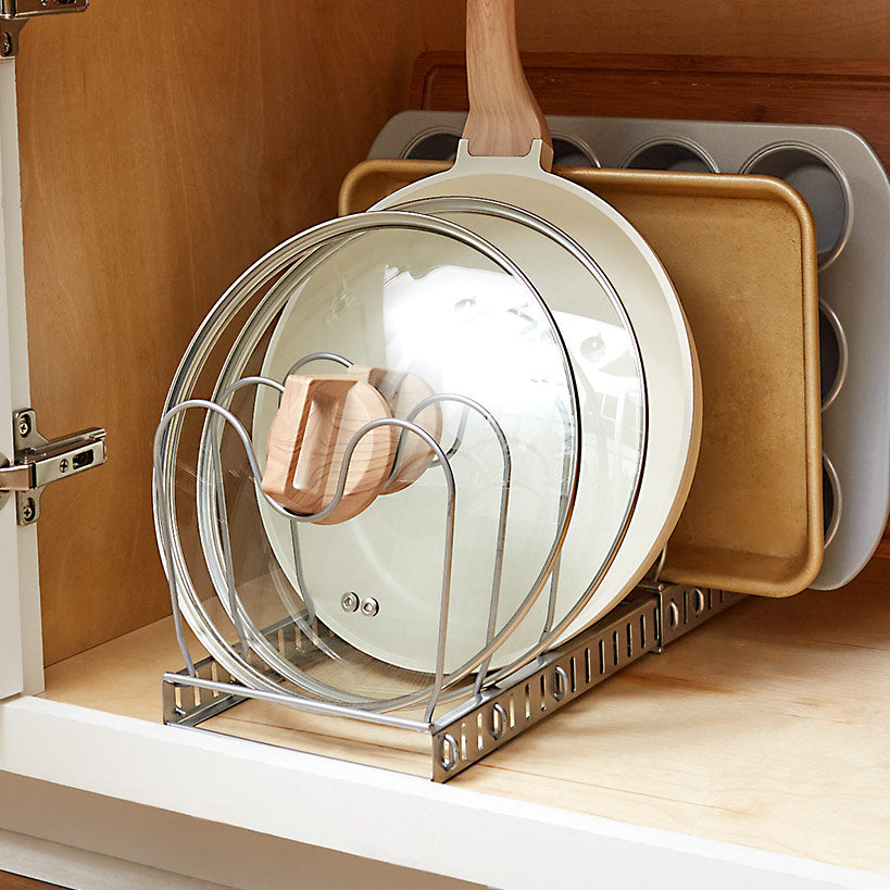 Expandable Pantry Pan and Pot Lid Organizer - Kitchen