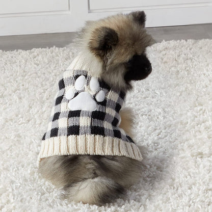Buffalo Check Pet Sweater