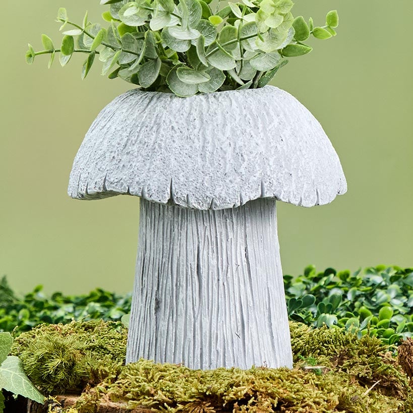 Mushroom Planter Gray Large Medium or Small Garden#select-size_small