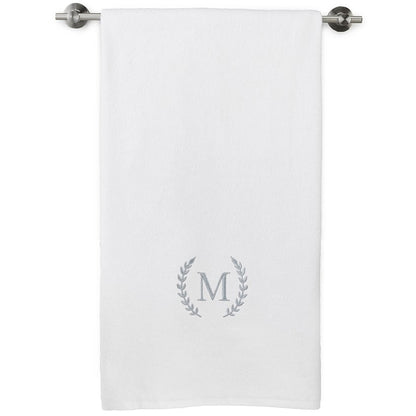 Personalized Embroidered White Bath Towels