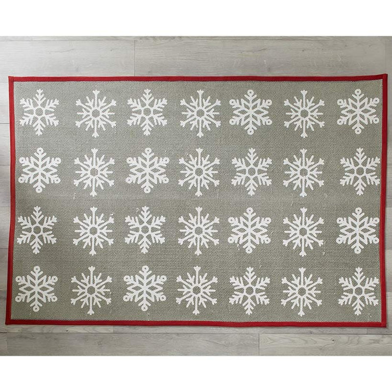 Snowflake Pattern Area Rug | The Lakeside Collection