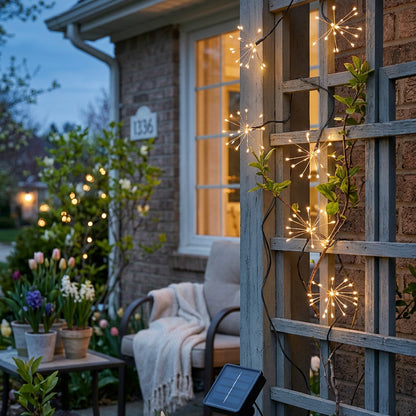 Solar Starburst String Lights With 8 Light Modes