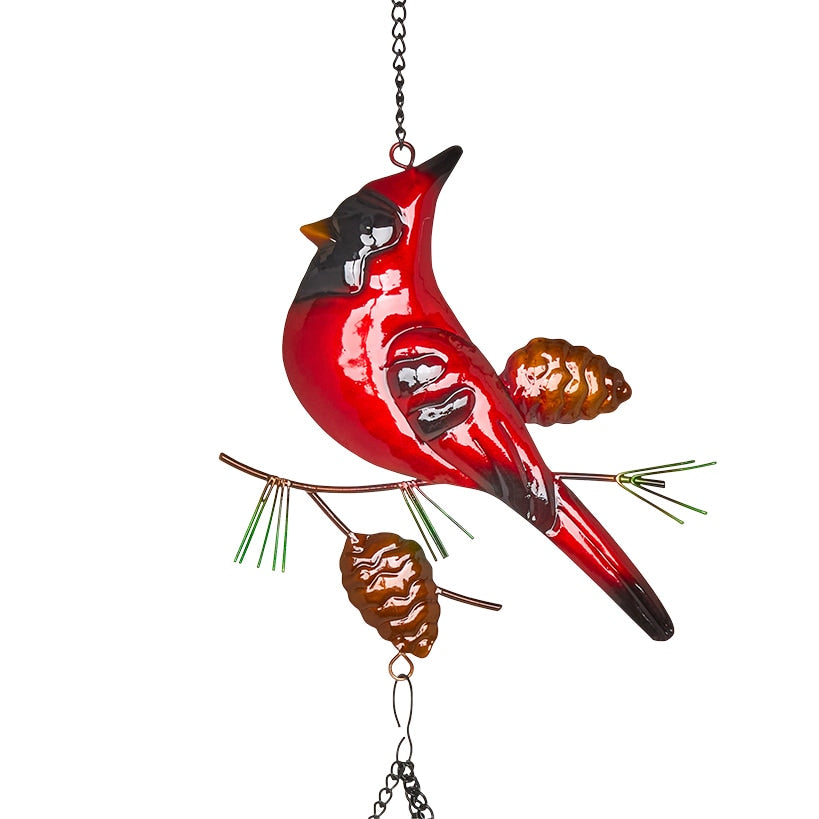 Solar Cardinal Wind Chime