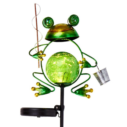 Solar Powered Frog Garden Stake