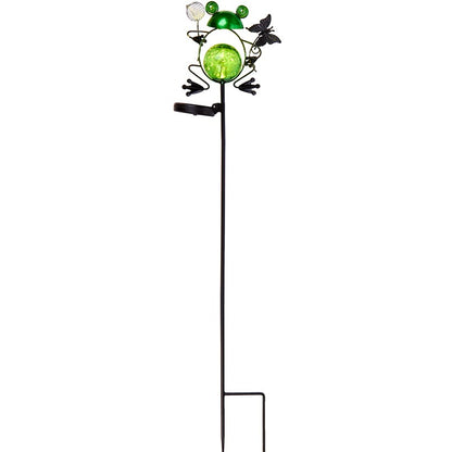 Solar Powered Frog Garden Stake