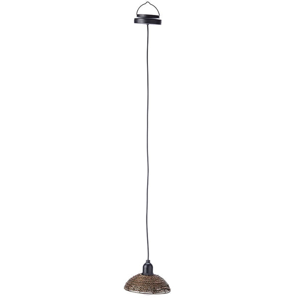 Solar-Powered Small Rattan Pendant – Natural and Brown | The Lakeside ...