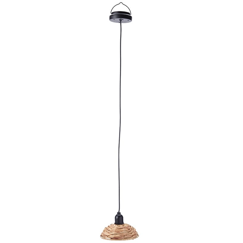 Solar-Powered Small Rattan Pendant – Natural and Brown | The Lakeside ...