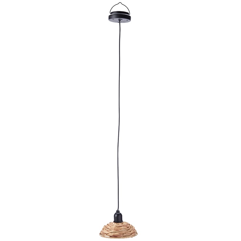 Solar-Powered Small Rattan Pendant – Natural and Brown#select-color_natural