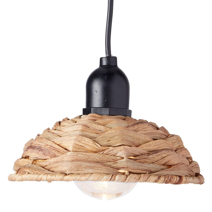 Solar-Powered Small Rattan Pendant – Natural and Brown | The Lakeside ...