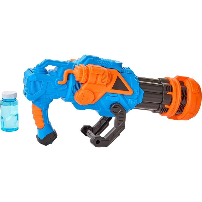 Space Armor Gatling Electric Bubble Machine with Lights and Sound
