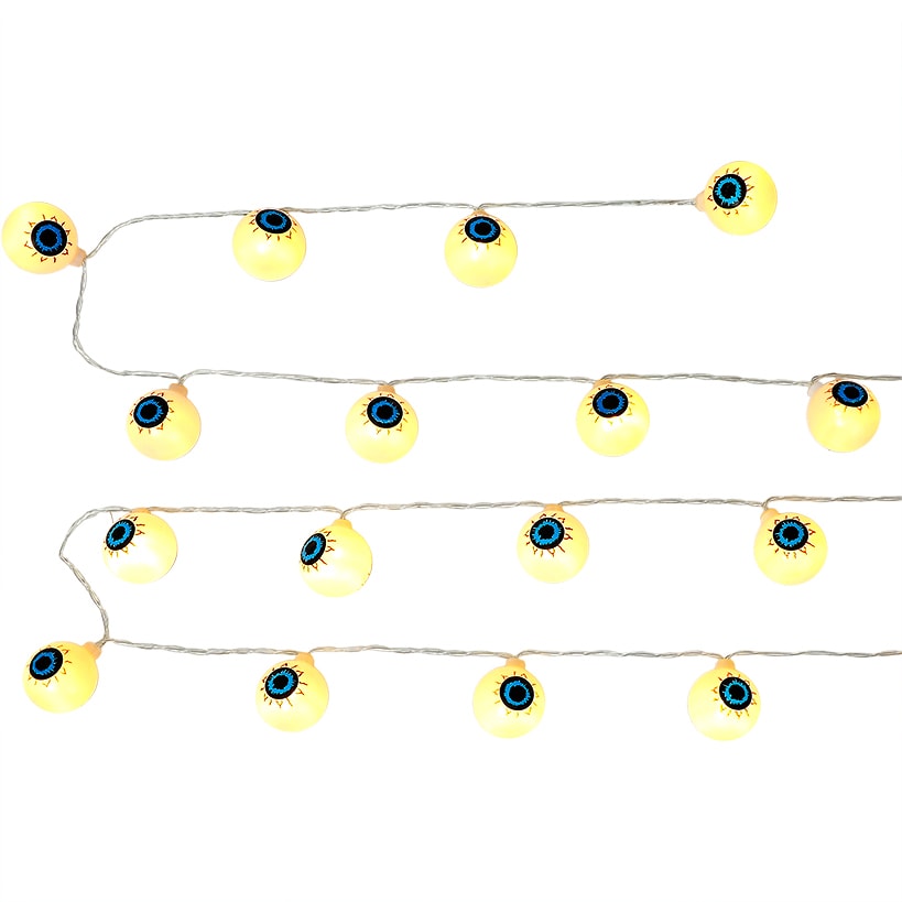 Halloween Eyeball String Lights LED 20 Piece Battery Operated