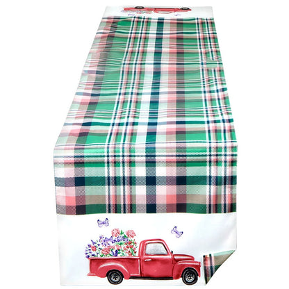 Spring Truck Table Runner or Set of 4 Placemats