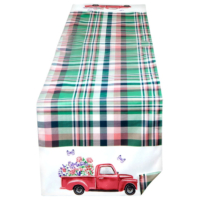 Spring Truck Table Runner or Set of 4 Placemats
