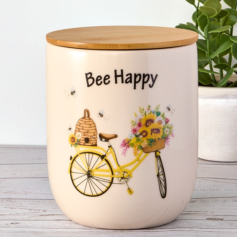 Blooming Springtime Food Storage Canister#select-design_bicycle