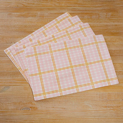 Springtime Plaid Set of 4 Placemats or Runner