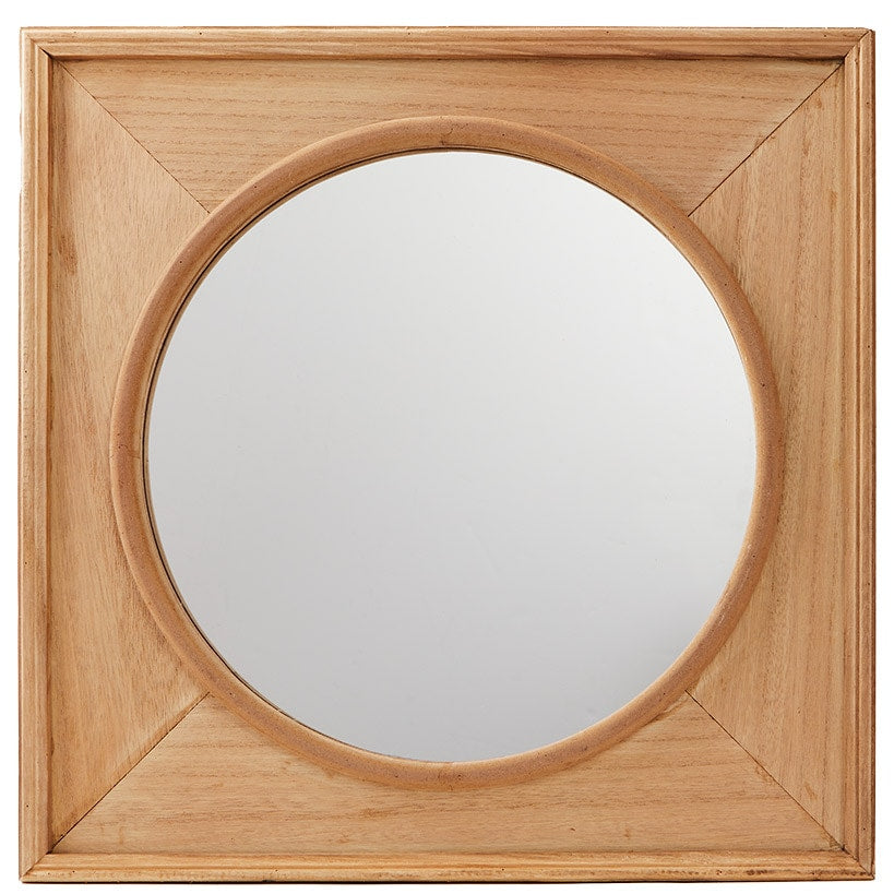 Rustic Square Frame with Mirror