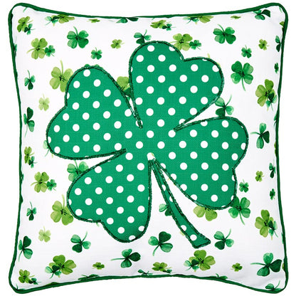 St. Patrick's Day Embroidered Decorative Pillow
