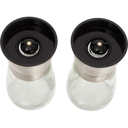 Stainless Steel Salt and Pepper Grinder Set Refillable