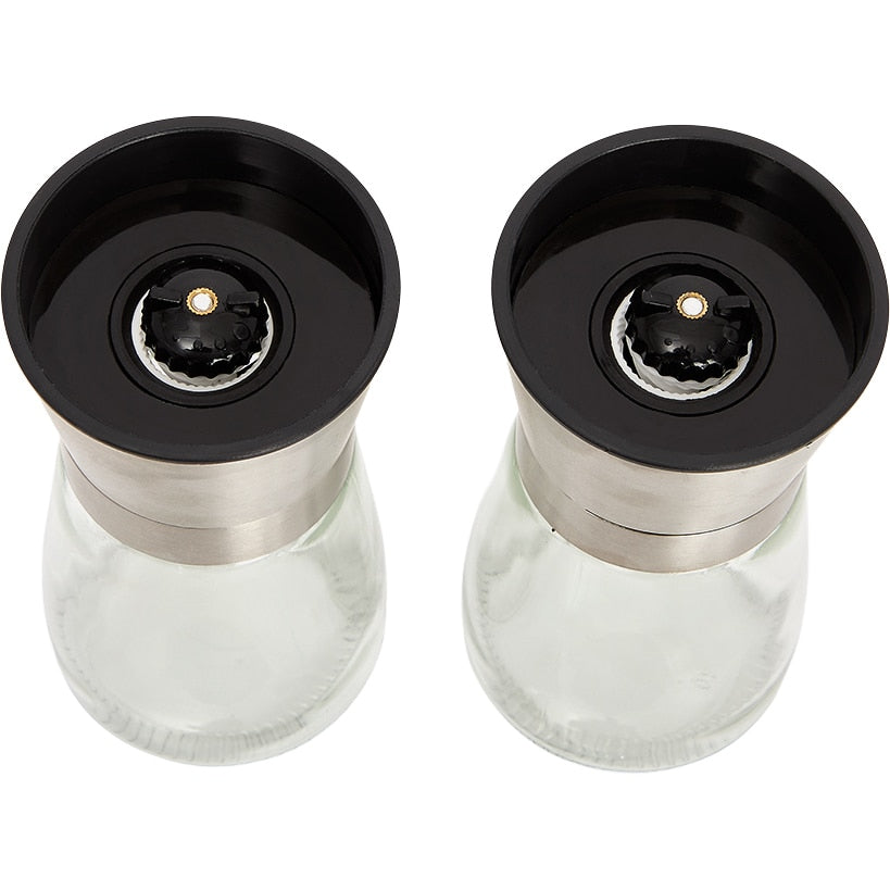 Stainless Steel Salt and Pepper Grinder Set Refillable