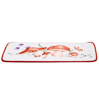 Spring Mushroom Shower Curtain, Bath Rug, Hand Towels, Valance or Hooks