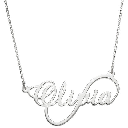 Personalized Endless Love Scripit Name Necklace