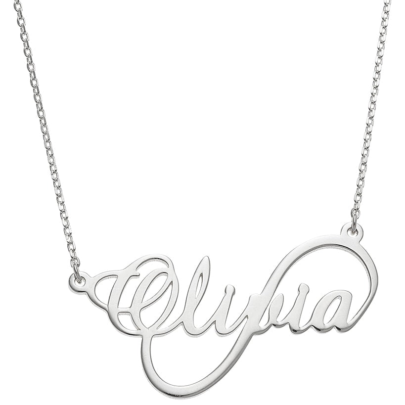 Personalized Endless Love Scripit Name Necklace