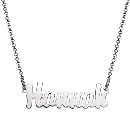 Personalized Name Necklace Sterling Silver