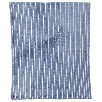 Striped Faux Fur Accent Pillow