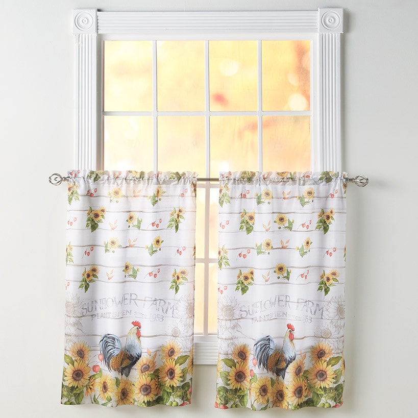 Sunflower Farm Tier Pair or Valance